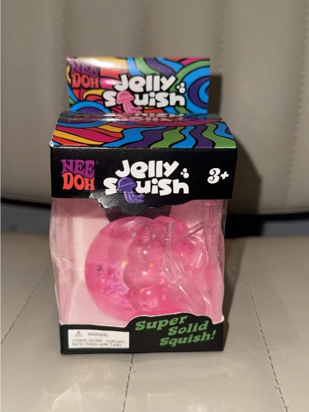 Pink Super Solid Squish Toy - Nee Doh